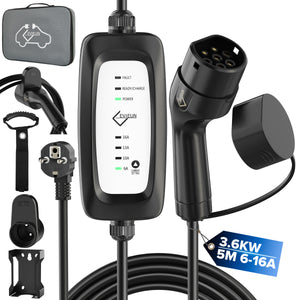 Portable Ev Charger Black