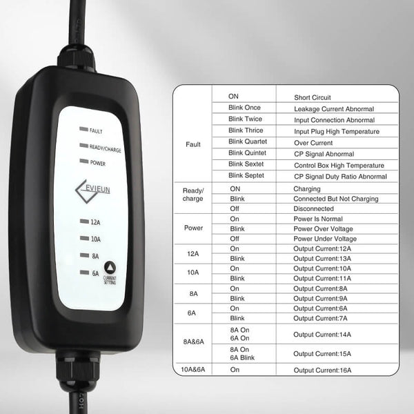 EV + Adapter für Elektrofahrzeug Ladekabel - Typ 2 IEC 62196 auf