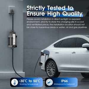 Portable Ev Charger Black