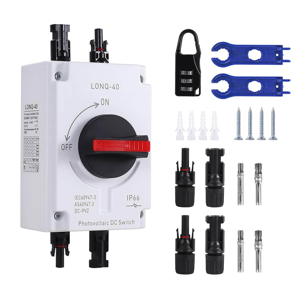 1200V 32A 4P DC Interrupteur d'isolation solaire IP66