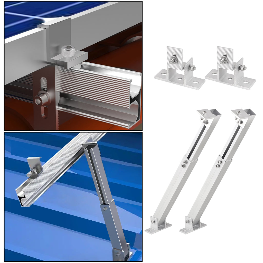 Aluminium-Solarpanelhalterung 10° - 60°