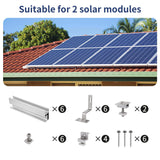 Soporte de aluminio para panel solar