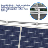 Solar Panel Mounting Brackets for Balcony Balustrades