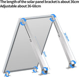 Montaje en panel solar de aluminio 10° - 60°