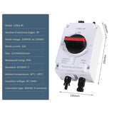 Interruttore di isolamento solare CC 1200 V 32 A 4 P IP66