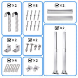 Solar Panel Mounting Brackets for Balcony Balustrades